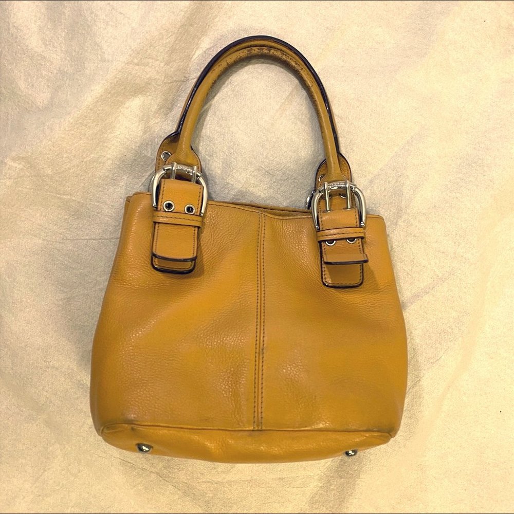 Tignanello Mustard Yellow satchel